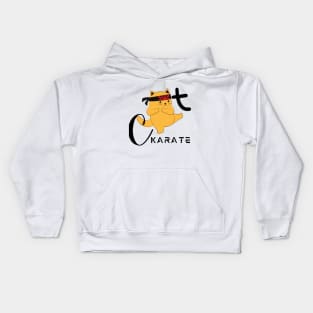 Cute KARATE Cat Kids Hoodie